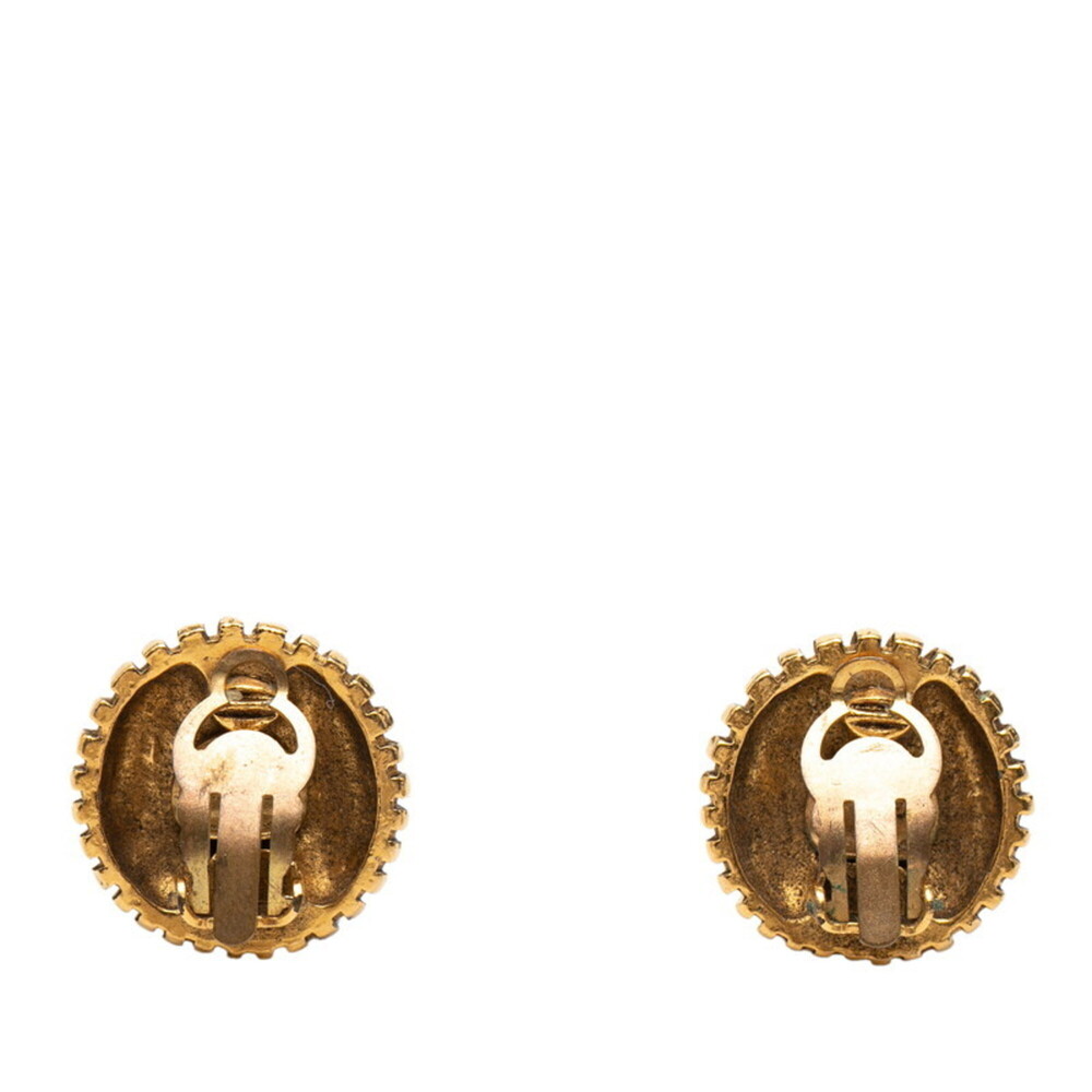 CHANEL Gold Logo Earrings - Picture 2 of 3